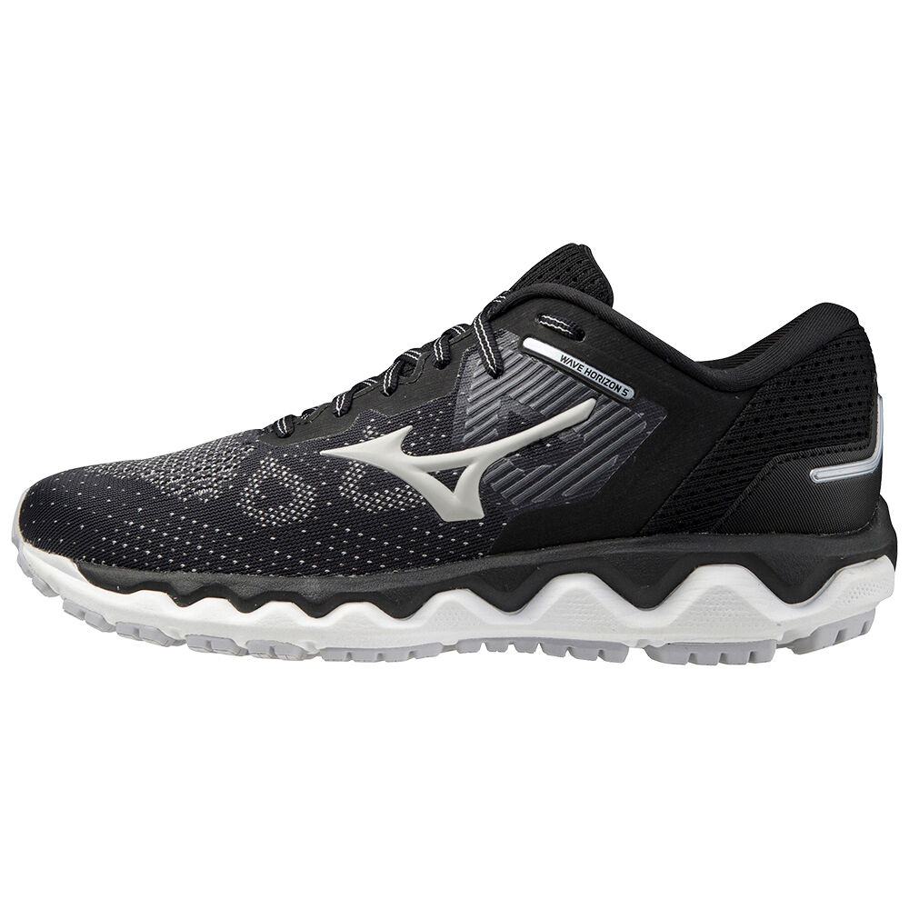 Sapatilhas Running Mizuno Wave Horizon 5 - Mulher - Pretas/Branco - KSMCP9835